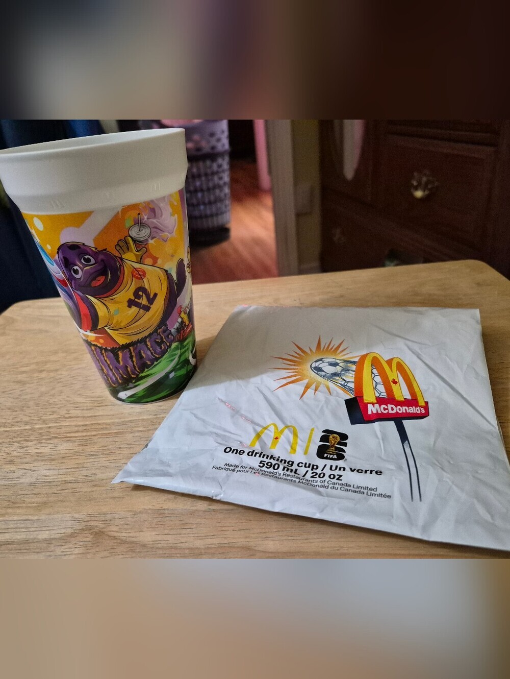 Mcdonalds 2026 Fifa World Cup Grimace Collector Cup New